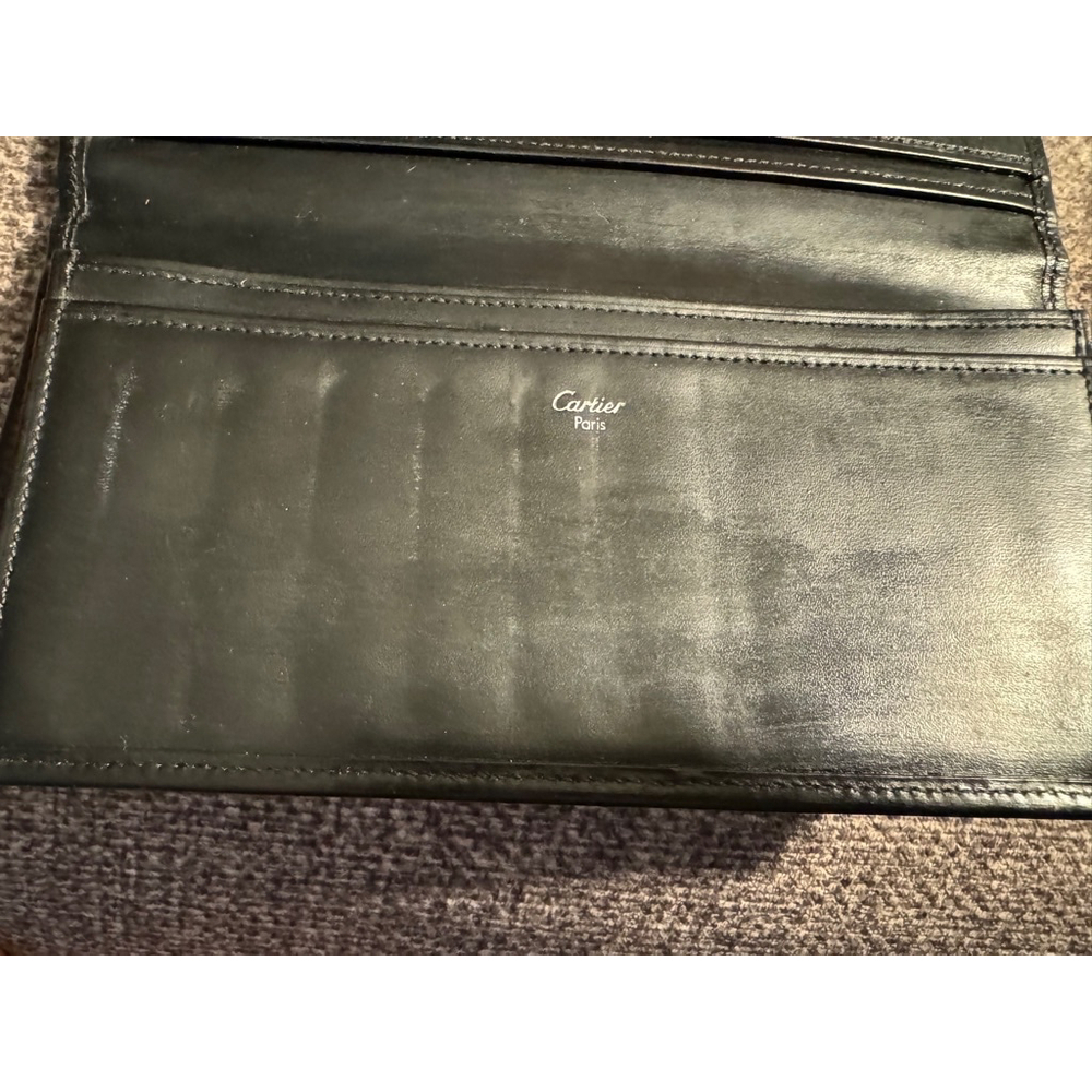 Cartier Vintage Pasha Black Leather Long Wallet - Picture 7 of 11
